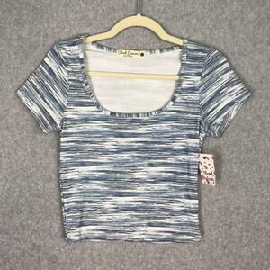 Cloud Dancer Shirt Women Large Yoga Active Performance Basic Everyday Tight Crop